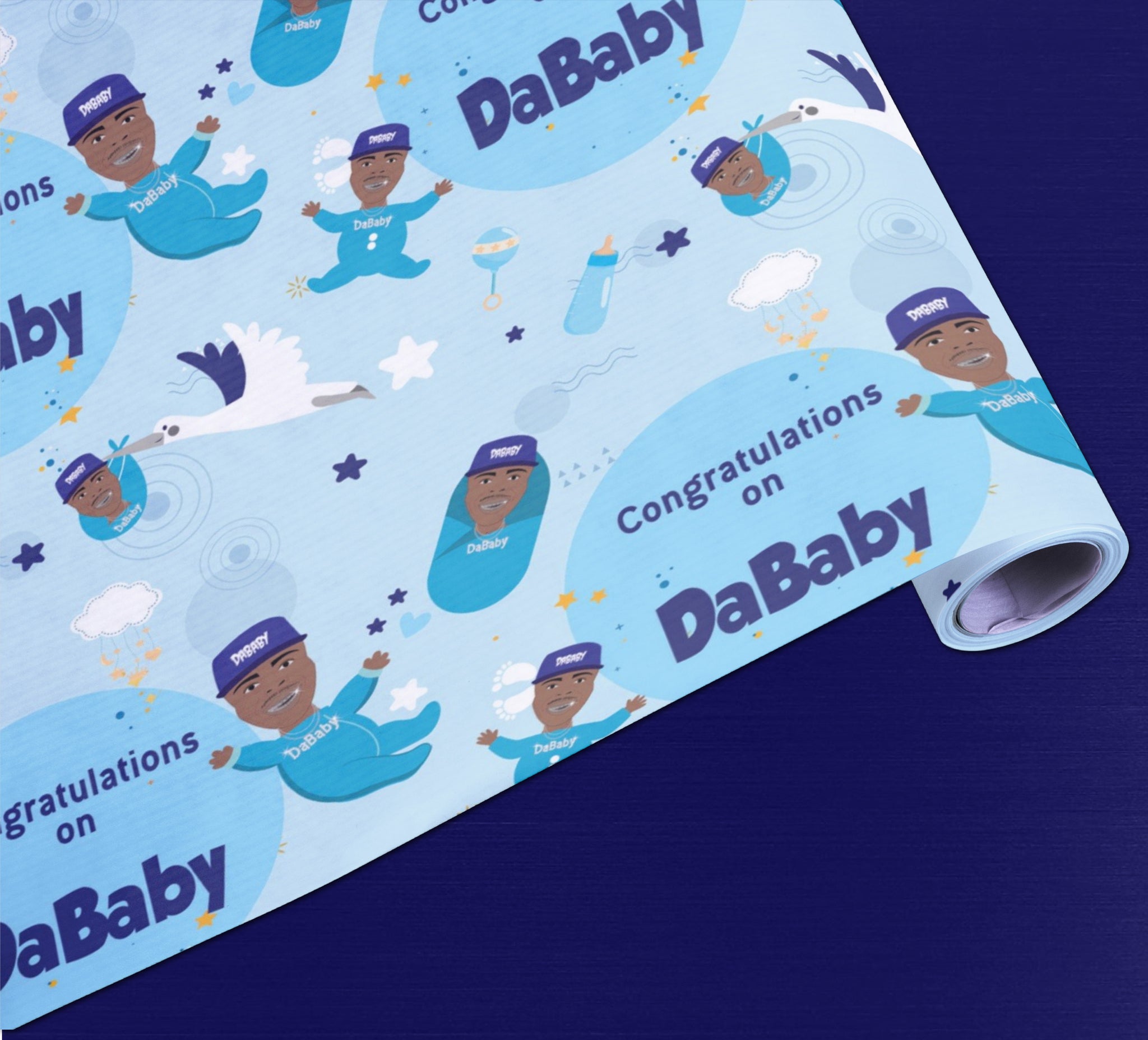 DaBaby Shower Wrapping Paper – The Brown Girl Paper Company