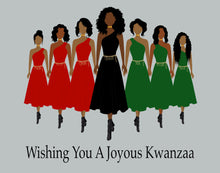 Load image into Gallery viewer, Kwanzaa Cards (sisters)
