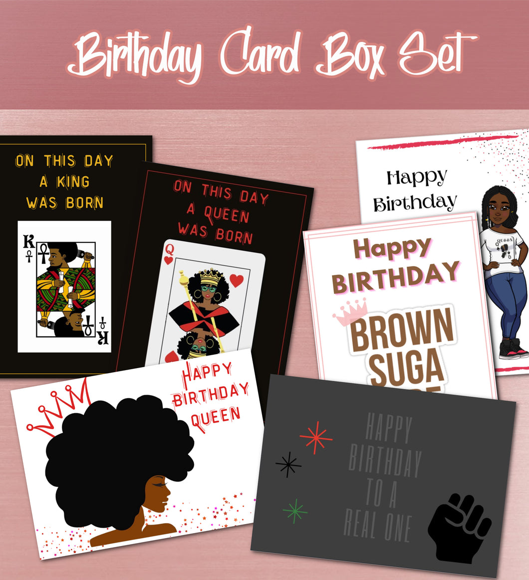 Birthday Cards Box Set - 6 cards