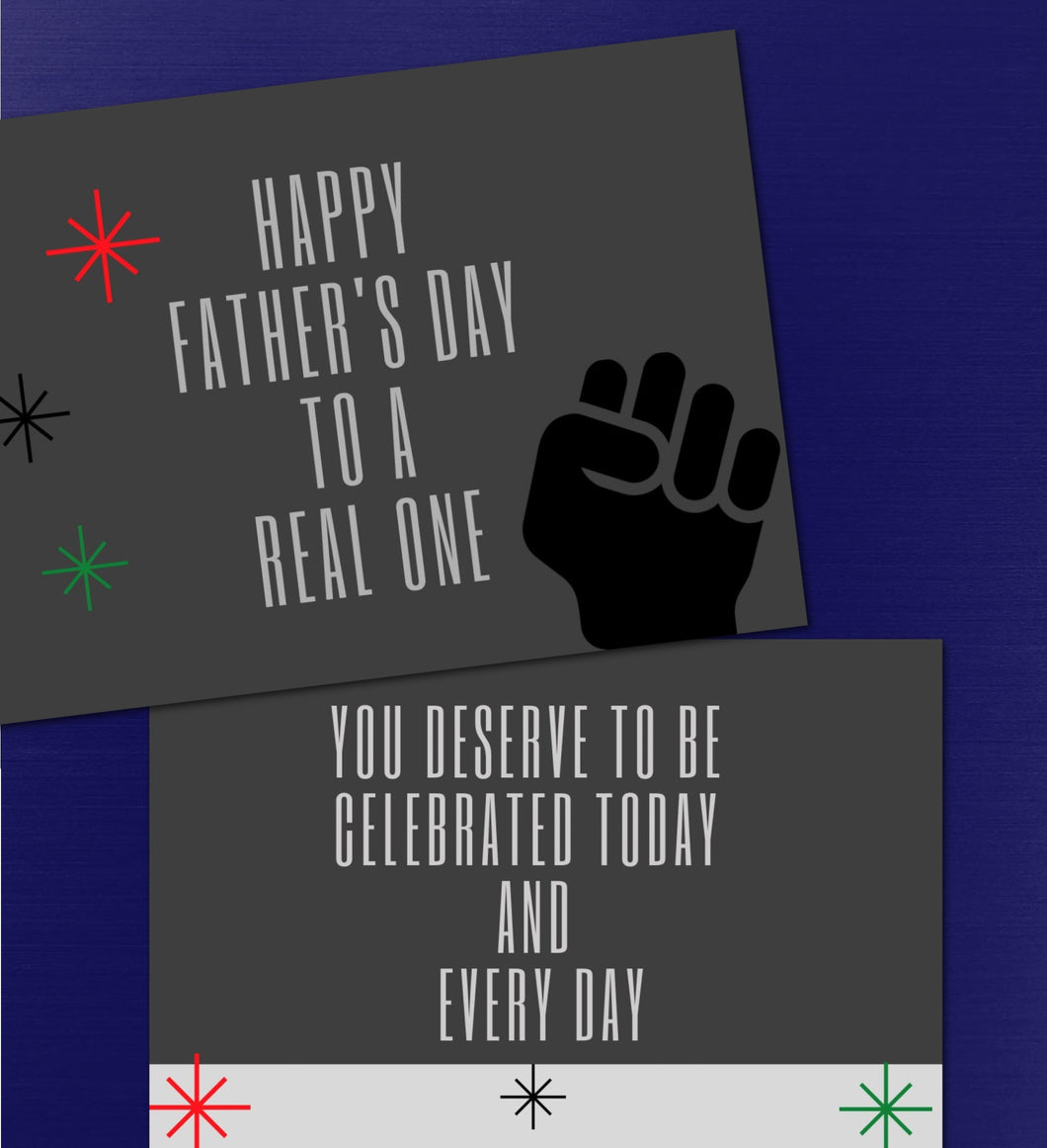 Real One Father's Day Card