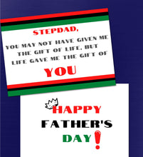 Load image into Gallery viewer, Stepdad Father&#39;s Day Card
